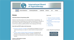 Desktop Screenshot of internationalboardofhypnotherapy.com