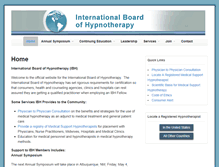 Tablet Screenshot of internationalboardofhypnotherapy.com